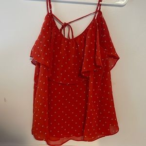 Size medium forever 21 orange frilly tank